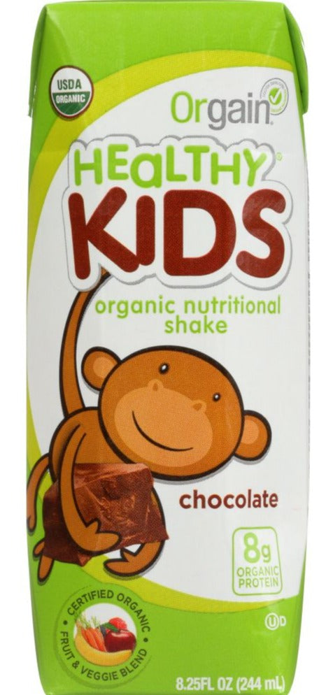 Orgain Healthy Kids Organic Nutritional Shake Chocolate - 8.25 oz | Pantryway