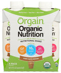 Orgain Organic Nutritional All In One Nutritional Shake Iced Cafe Mocha - 4pk | Pantryway