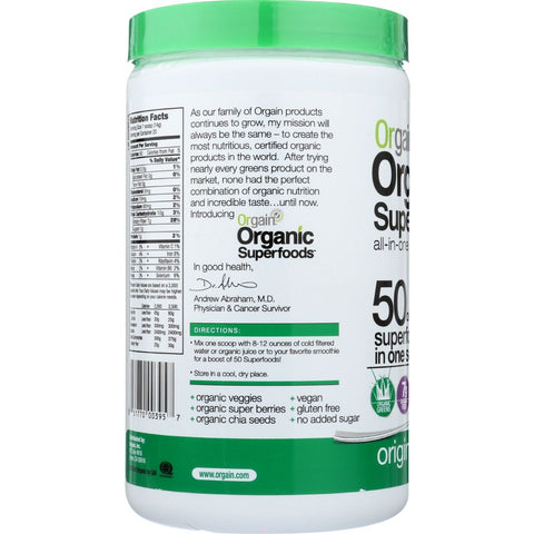 Orgain Organic Superfoods All In One Super Nutrition Original - 0.62 lb