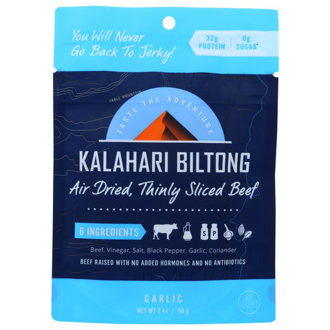 Kalahari Biltong Thinly Sliced Beef Garlic - 2 oz | Pantryway