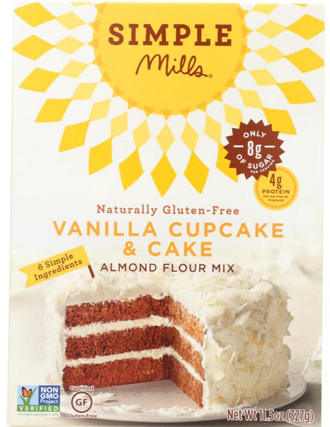 Simple Mills Vanilla Cupcake & Cake Almond Flour Mix - 11.5 oz | Pantryway