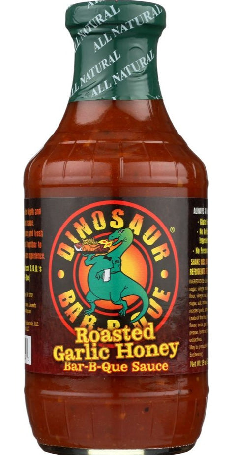 Dinosaur Sauce Honey Bar-B-Que Roasted Garlic - 19 oz | Pantryway