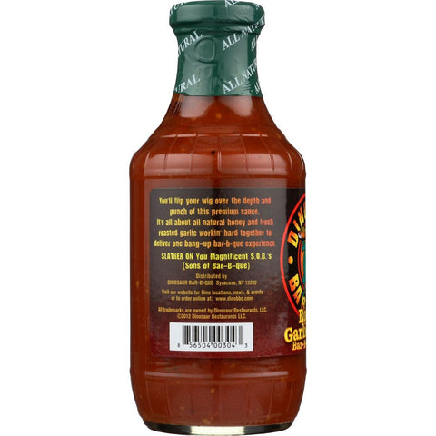 Dinosaur Sauce Honey Bar-B-Que Roasted Garlic - 19 oz