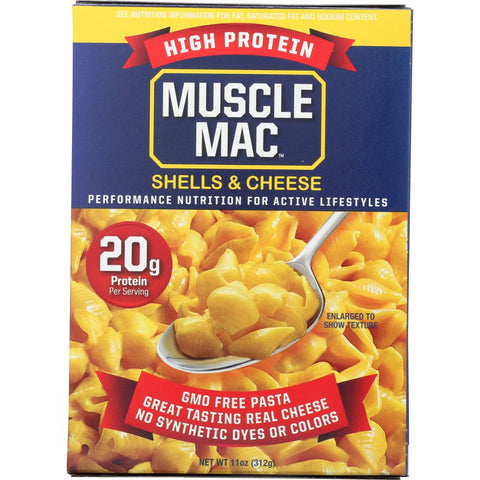 Muscle Mac High Protein Shells and Cheese - 11 oz | Pantryway