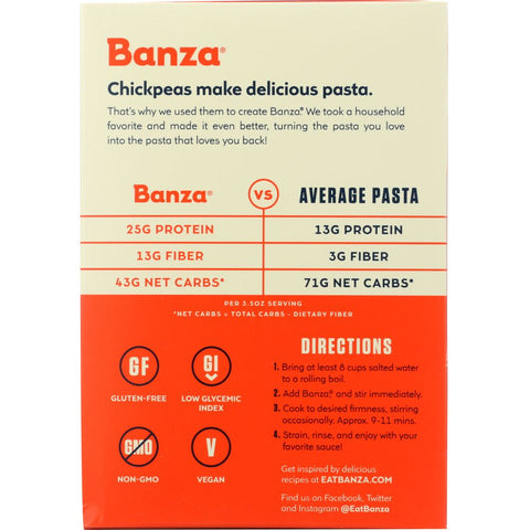 Banza Cavatappi Chickpea Pasta - 8 oz