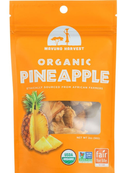 Mavuno Harvest Dried Organic Pineapple - 2 oz | Pantryway