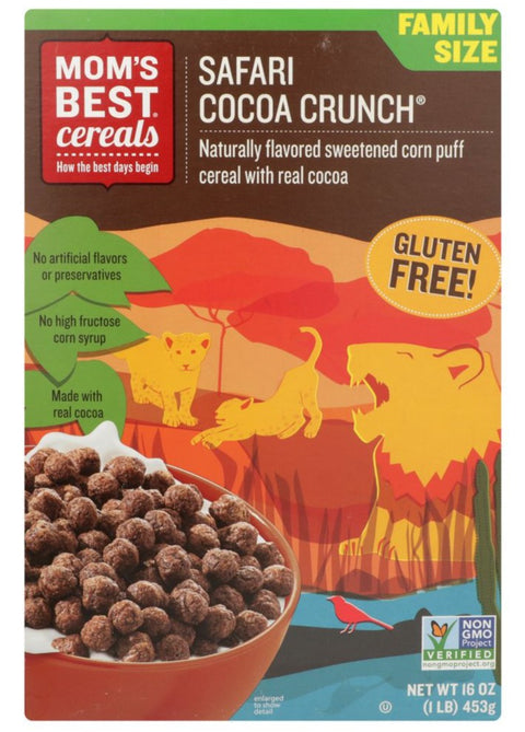 Moms Best Safari Cocoa Crunch Cereal - 16 oz | Pantryway