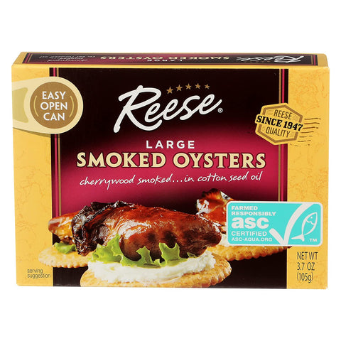 Reese Large Smoked Oysters | Reese Oysters | Petite Smoked Oysters