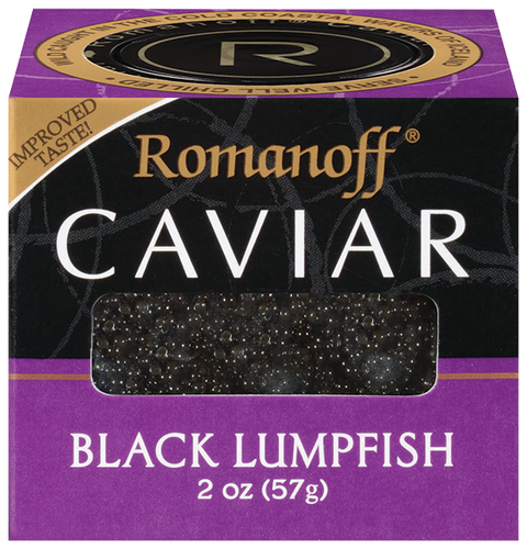 Romanoff Caviar Black Lumpfish - 2 oz | Pantryway