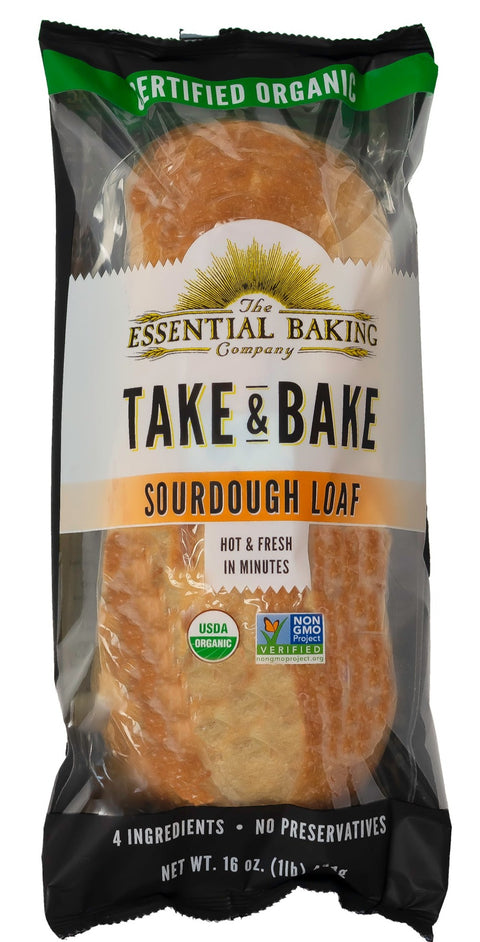 The Essential Baking Company Organic Take & Bake Sourdough Bread - 16 oz | Pantryway