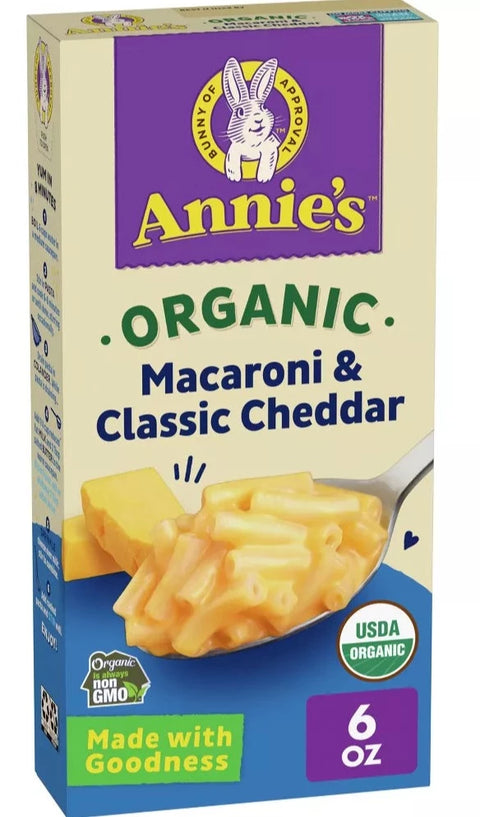 Annie's Homegrown Organic Macaroni & Cheese Classic Mild Cheddar - 6 oz | Pantryway