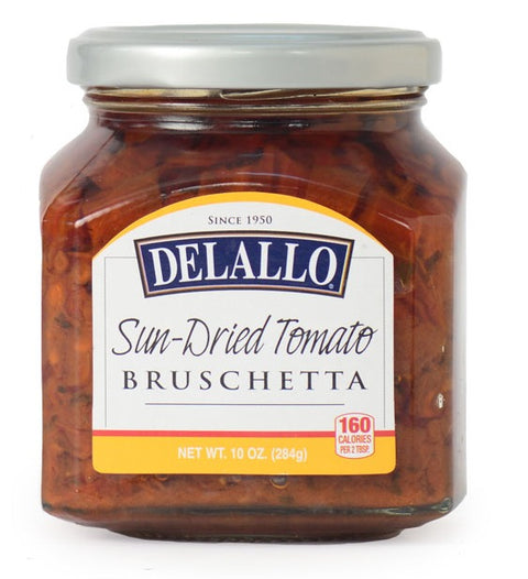Delallo Sun Dried Tomato Bruschetta - 10 oz | Pantryway