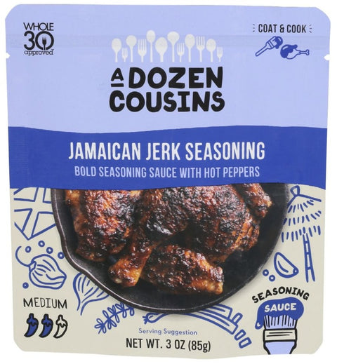 A Dozen Cousins Jamaican Jerk Seasoning Sauce - 3 oz | Pantryway