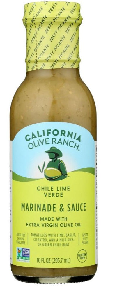 California Olive Ranch Chili Lime Verde Marinade And Sauce - 10 fl oz | Pantryway