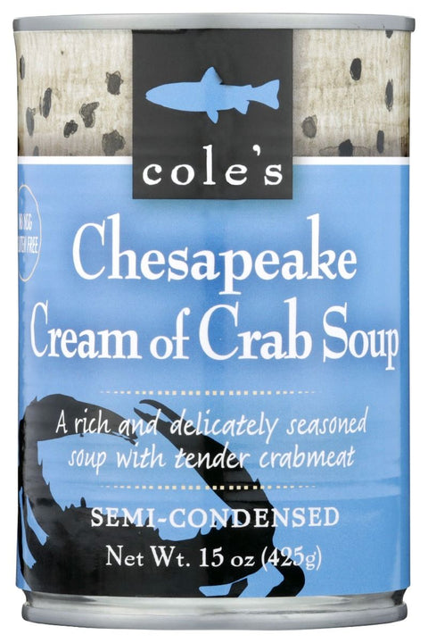 Cole's Chesapeake Cream Of Crab Soup - 15 oz