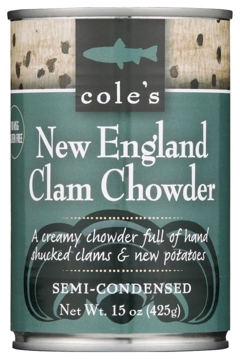 Cole's New England Clam Chowder - 15 oz