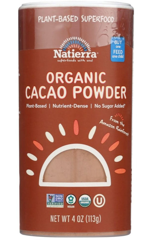 Natierra Organic Cacao Powder - 4 oz | Pantryway
