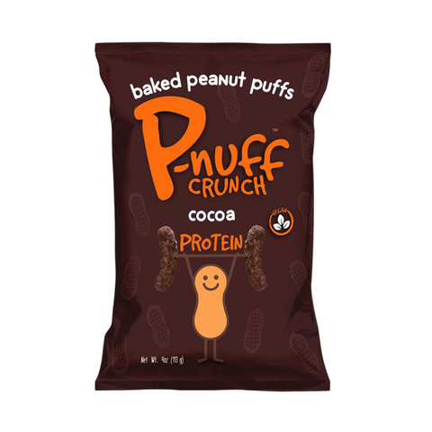 P-nuff Crunch Baked Peanut Puffs Cocoa - 4 oz