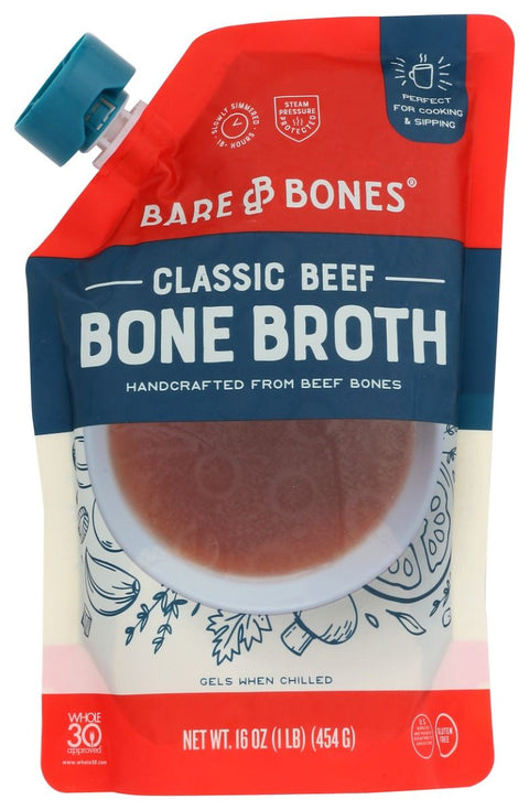 Bare Bones Classic Beef Bone Broth | Bare and Bones Bone Broth Beef