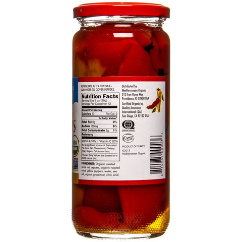 Mediterranean Organics Pepper Red Yellow - 16 oz