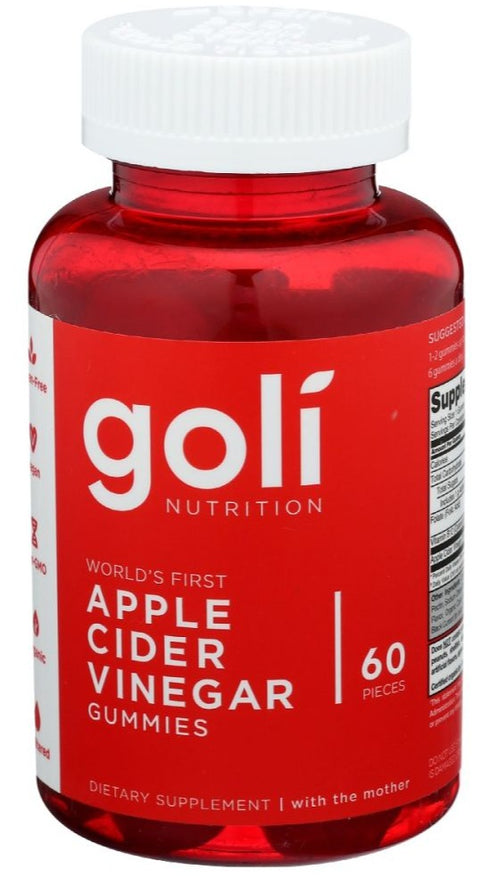 Goli Nutrition Apple Cider Vinegar Gummies - 60 ct | Pantryway