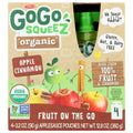 GoGo Squeeze Organic Apple Cinnamon - 4pk | Pantryway