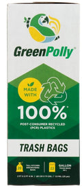 GreenPolly Trash Bags 13 Gallon - 20 bg | greenpolly | green polly | greenpolly trash bags | biobag greenpolly | Pantryway