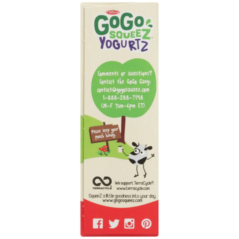 GoGo Squeez Yogurtz Strawberry Yogurt - 4 ct/12 oz