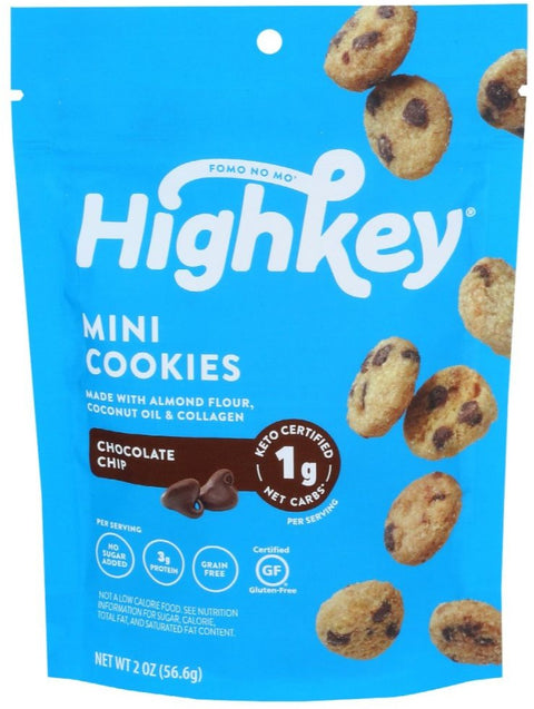 Highkey Snacks Mini Cookies Chocolate Chip - 2 oz | PantryWay