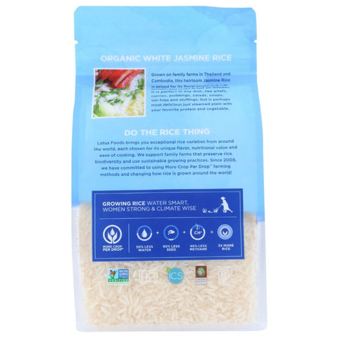 Lotus Foods Organic White Jasmine Rice - 30 oz