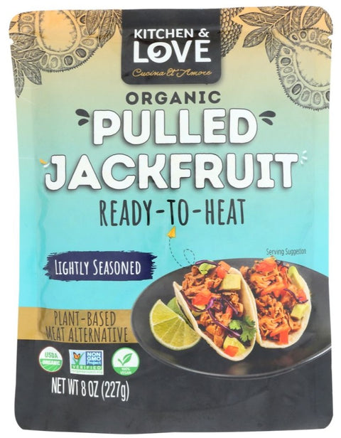 Kitchen And Love Organic Pulled Jackfruit - 8 oz | Vegan Jackfruit | meat alterative jackfruit | Pantryway