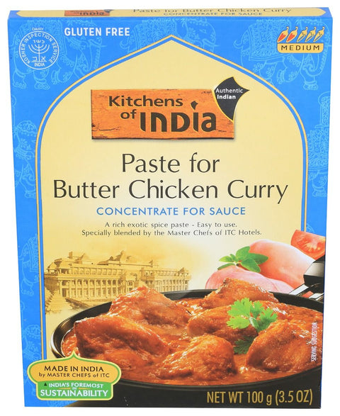 Kitchens of India Paste for Butter Chicken Curry - 3.5 oz.