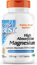 Doctor's Best High Absorption Magnesium 100 mg - 120 ct | Pantryway