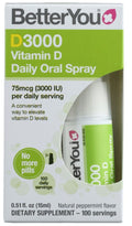 BetterYou D3000 Vitamin D Daily Oral Spray - 15 ml | Pantryway