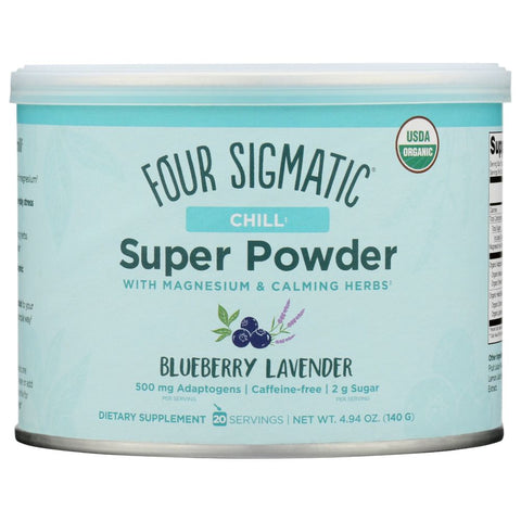Four Sigmatic Chill Super Powder Blueberry Lavender - 4.94 oz | Pantryway