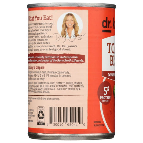 Dr. Kellyann Tomato Bisque Bone Broth Soup -14.5 oz