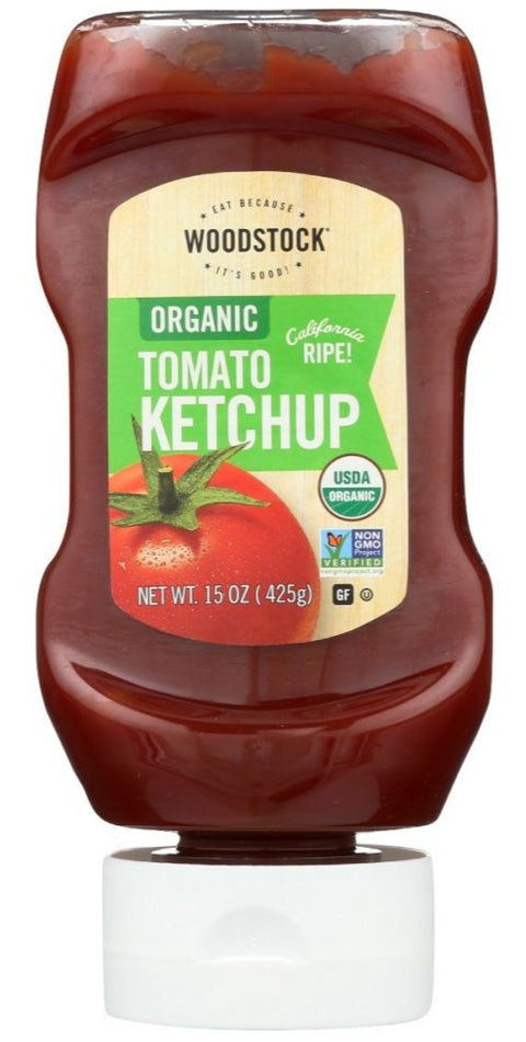Woodstock Ketchup Tomato Organic - 15 oz | Pantryway