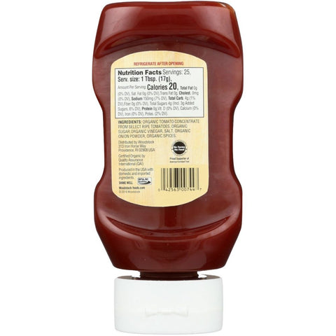 Woodstock Ketchup Tomato Organic - 15 oz