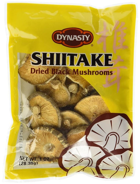 Dynasty Dried Black Mushrooms Shiitake - 1 oz | Pantryway