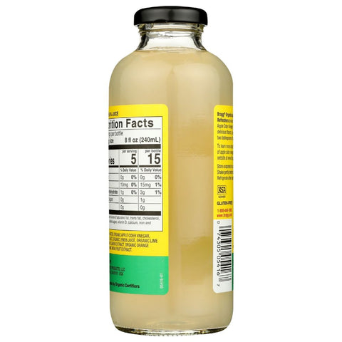 Bragg Organic Apple Cider Vinegar Refreshers Prebiotic Lime Citrus - 16 fl oz