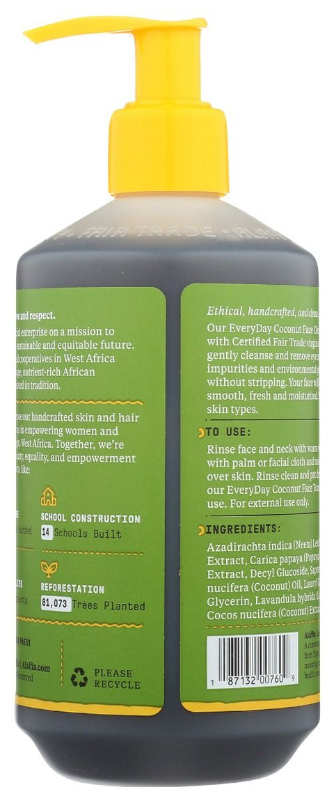 Alaffia Everyday Coconut Face Cleanser - 12 oz.