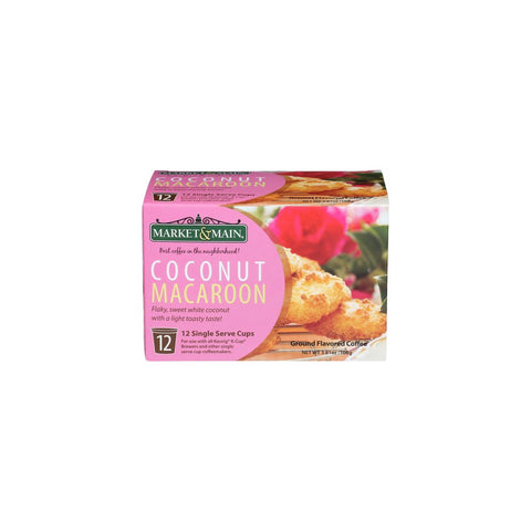 Market & Main Coffee Coconut Macaroon Pods - 12 ct
