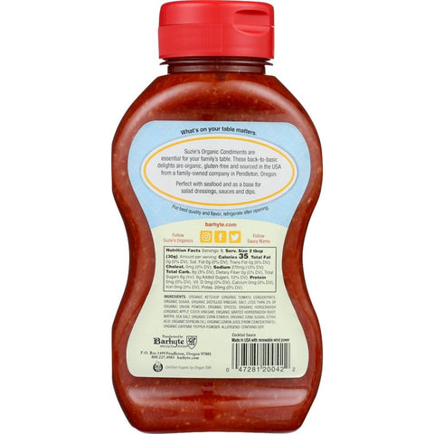 Suzie's Organic Cocktail Sauce -8 oz