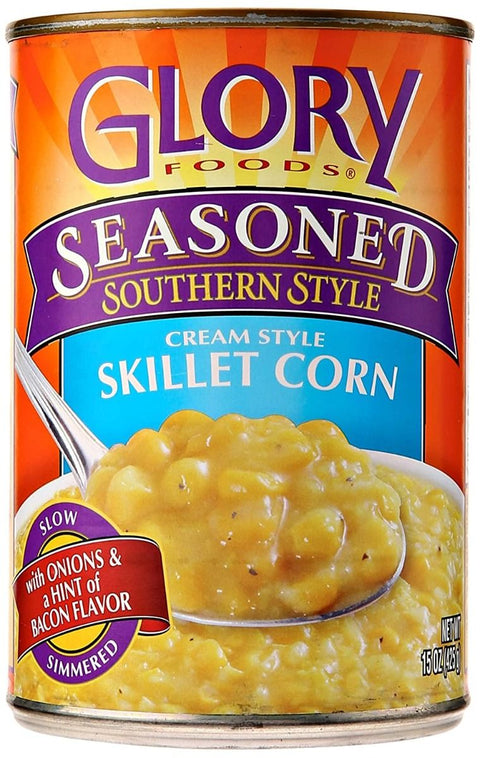 Glory Foods Seasoned Southern Style Cream Style Skillet Corn - 15 oz