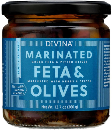 Divina Marinated Feta Olives - 12.7 oz | Divina | Divina olives | Pantryway