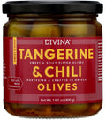Divina Tangerine and Chili Olives | divina pitted olives |  divina organic pitted green olives | divina green olives | divina pitted green olives | divina olives | Pantryway