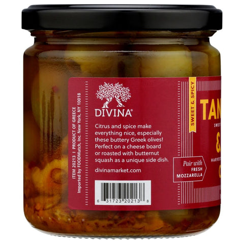 Divina Tangerine and Chili Olives - 14.1 oz