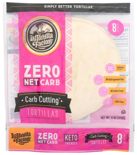La Tortilla Factory Zero Net Carb Cutting Tortillas - 11 oz | la tortilla factory zero carb | Pantryway