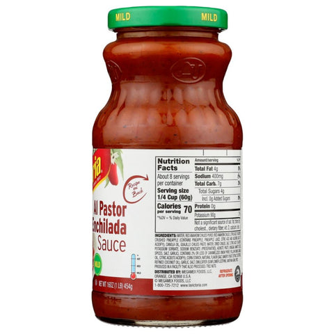 La Victoria Al Pastor Enchilada Sauce Mild - 16 oz