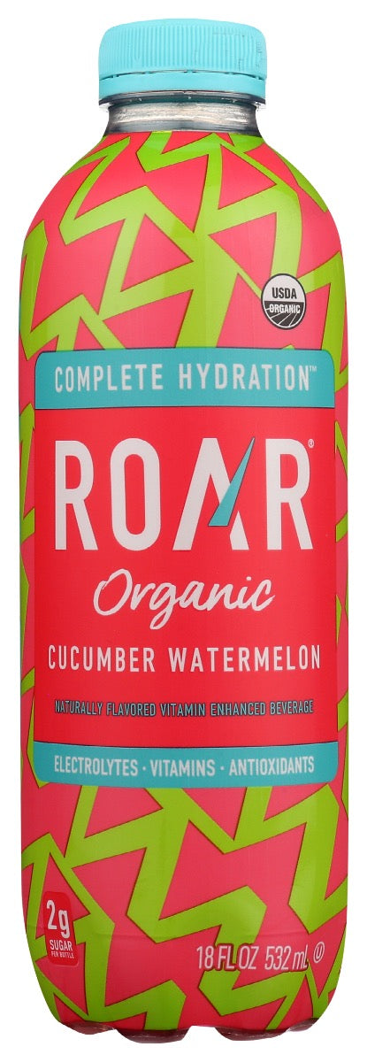 Roar Water Organic Cucumber Watermelon Hydration | Roar Hydration | Roar Coconut Water